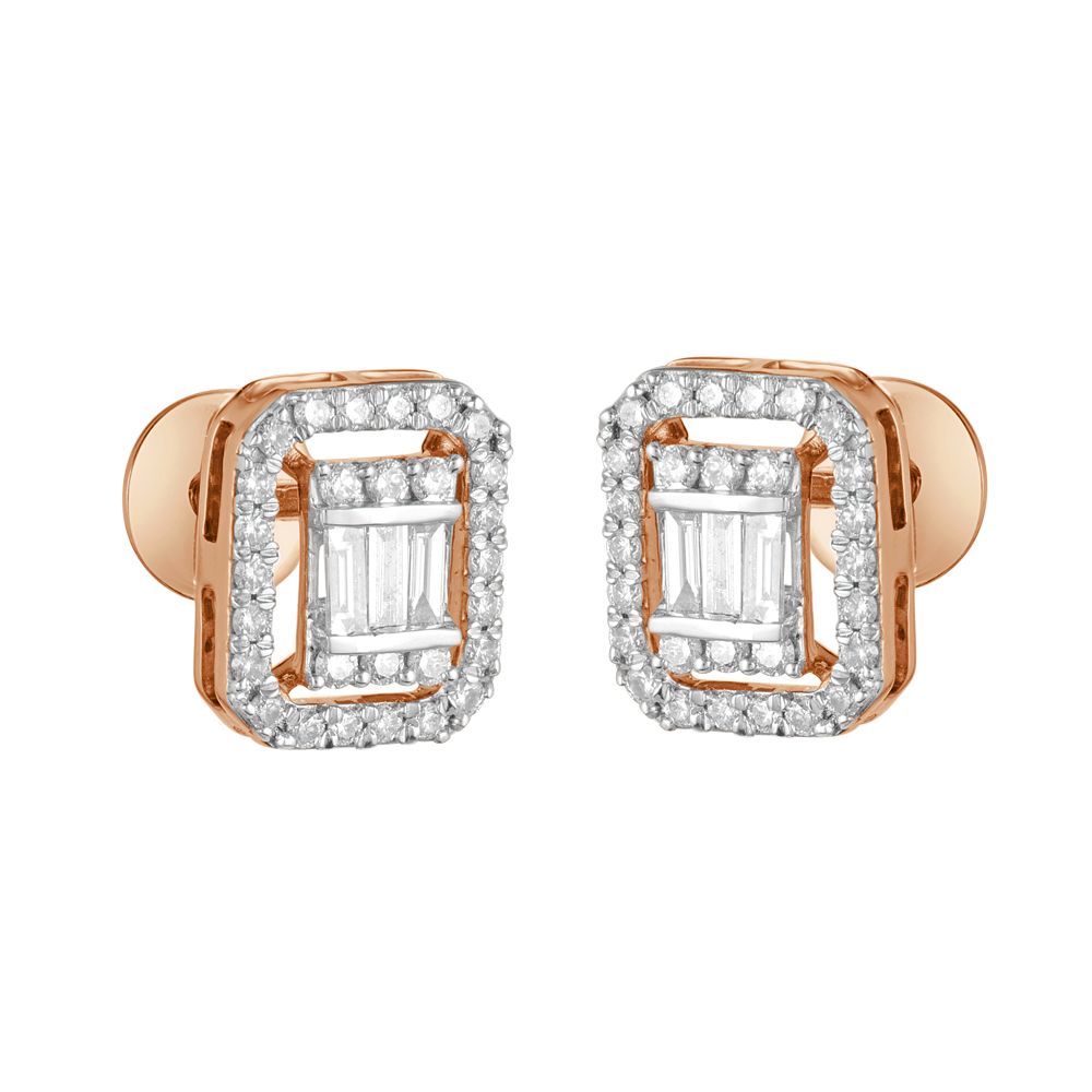 Glossy Rose Gold Diamond Jewellery Set-All Jewellery-ONS22218-D300X0C