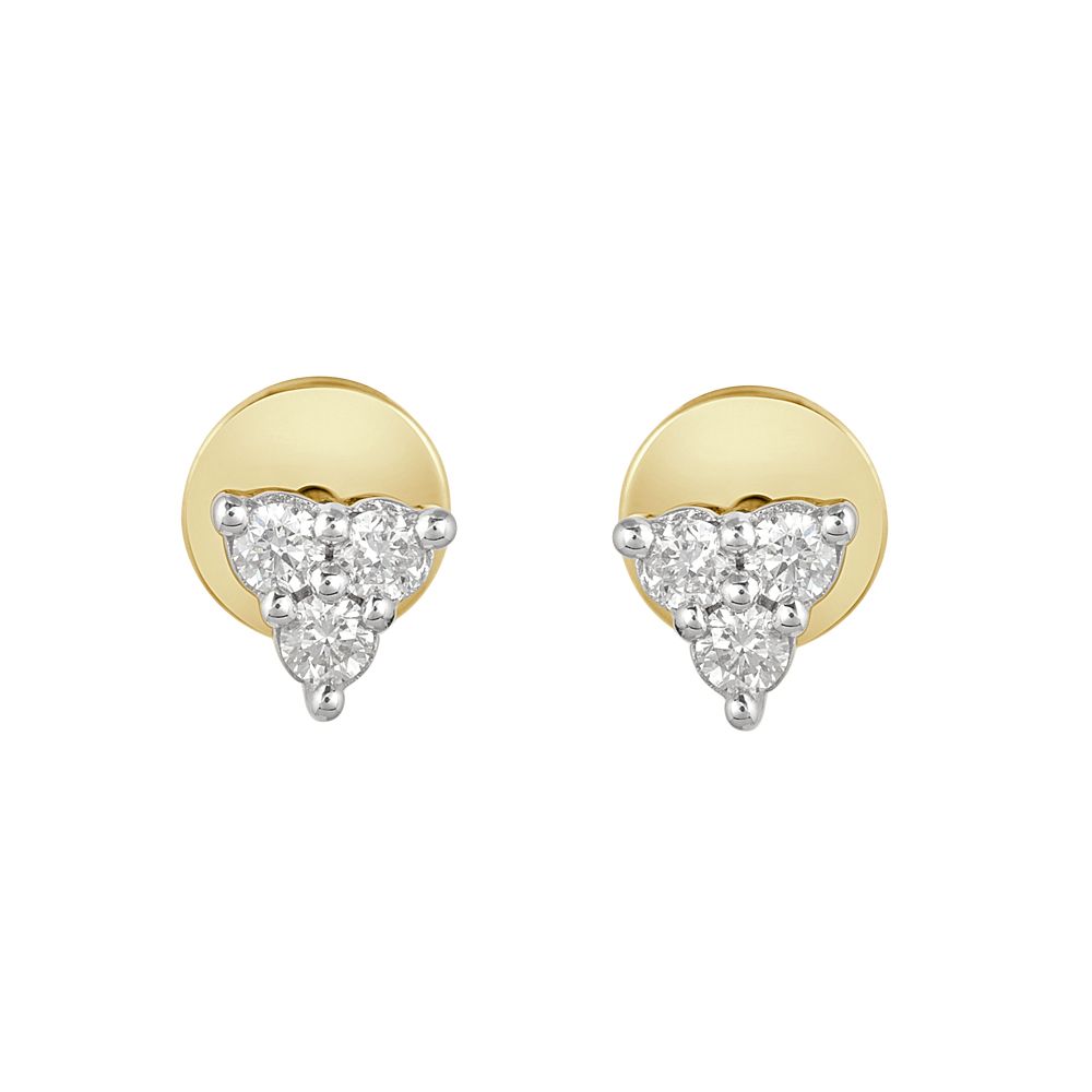 Designer Triangle Diamond Jewellery Set-All Jewellery-ONS23001-D300R0B