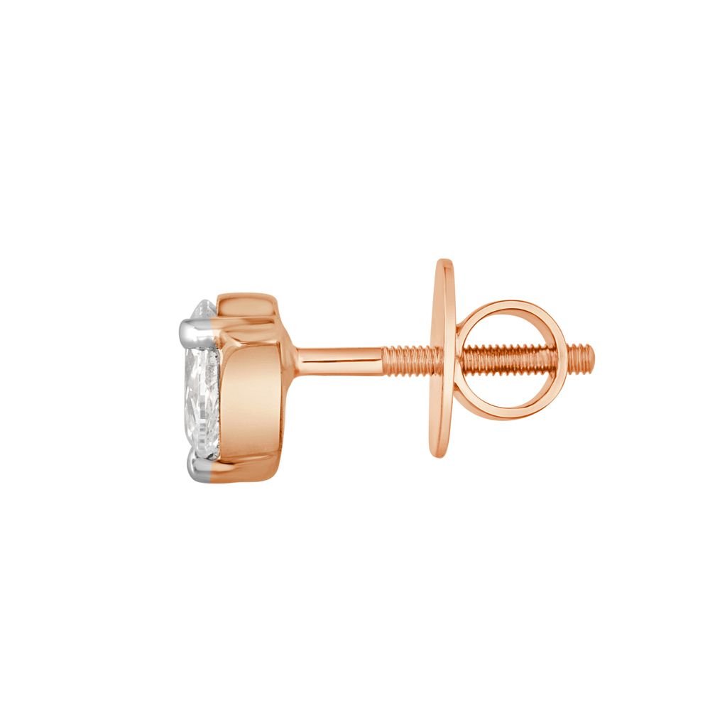 Delightful Rose Gold and Diamond Earrings-All Jewellery-OSE23004-D300X0B