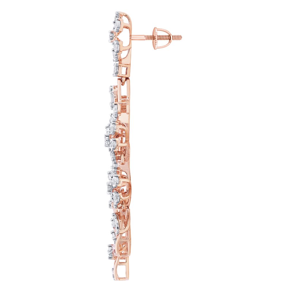 Classy Earrings With Diamonds-All Jewellery-OSE23012-D400X0B