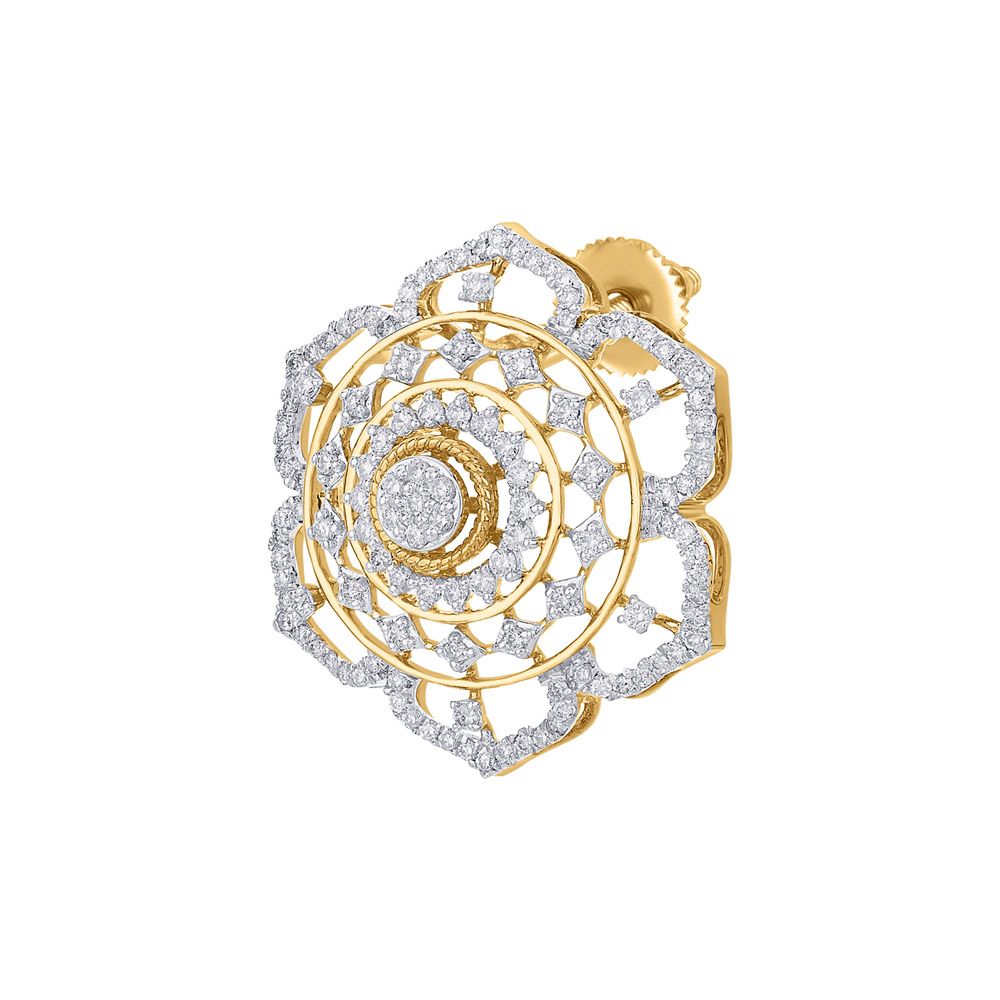 Delightful Diamond Necklace and Earrings Set-All Jewellery-ONS23026-D400R0B