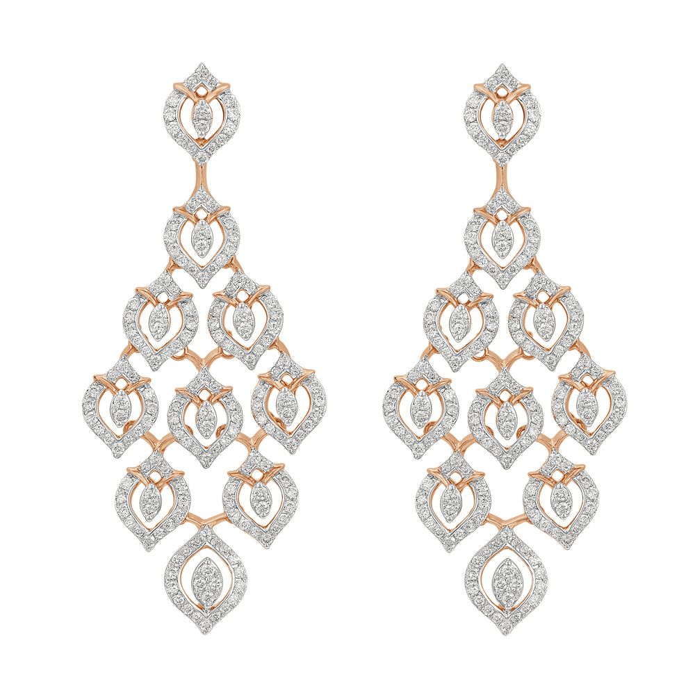 Cascading Leaves Design Jewellery Set-All Jewellery-ONS23034-D300X0B