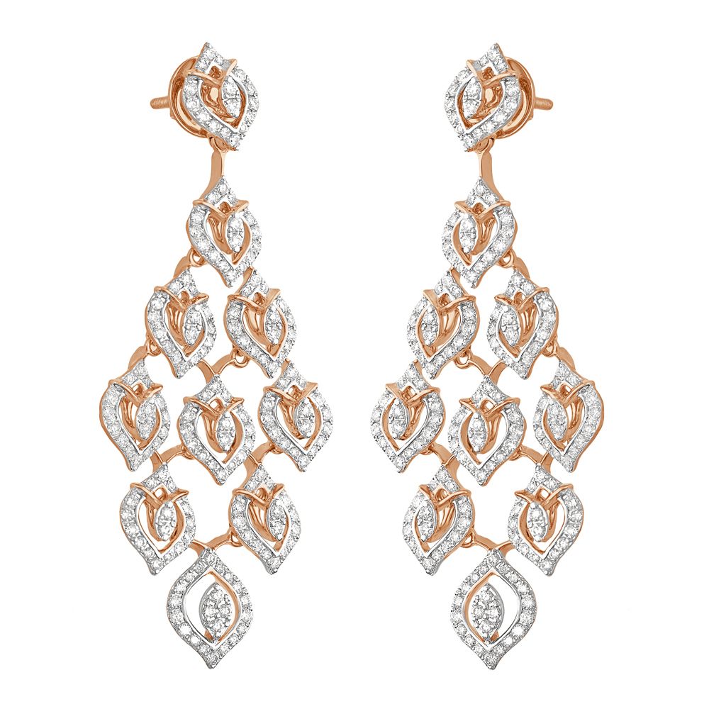 Cascading Leaves Design Jewellery Set-All Jewellery-ONS23034-D300X0B