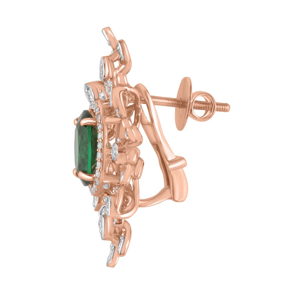 Perfect Diamond Studded Earrings-Earrings-OSE23038-D311X0B