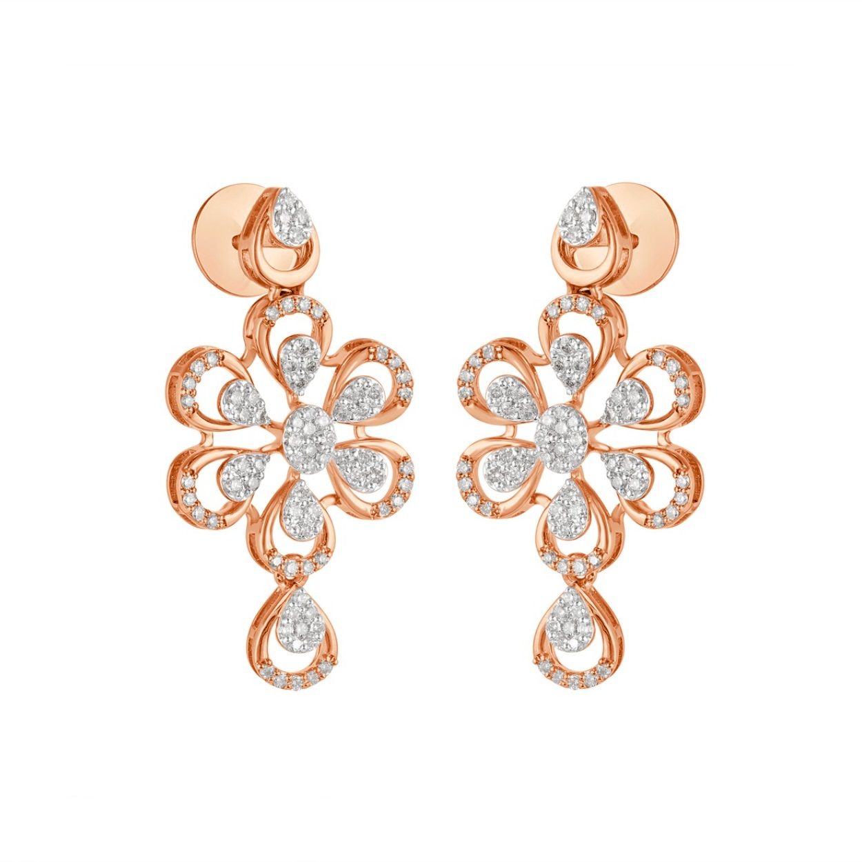 Sparkling Earrings in Diamonds-Earrings-OSE23042-D900X0C