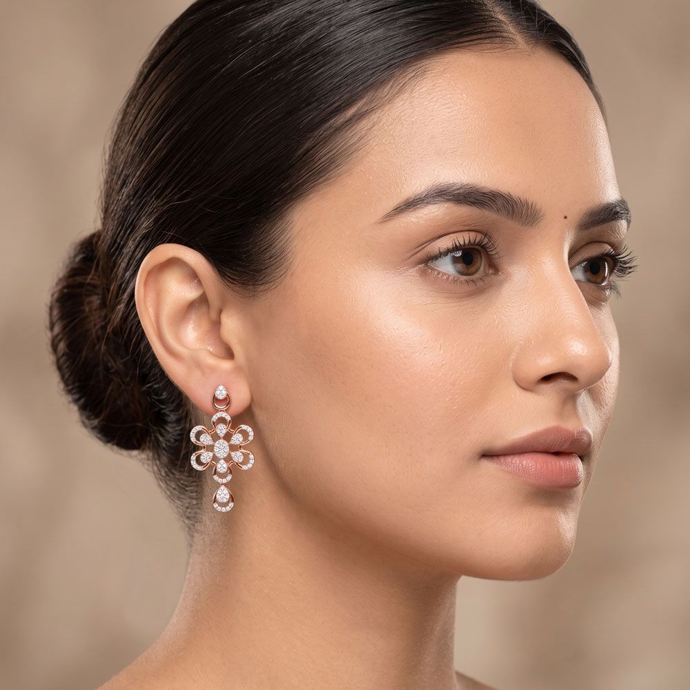 Sparkling Earrings in Diamonds-Earrings-OSE23042-D900X0C