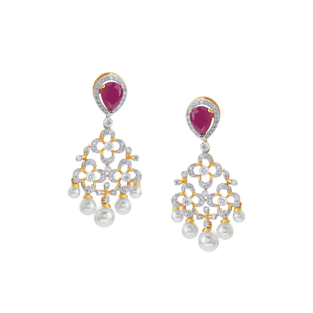 Luminous Brilliance Diamond Necklace Set-All Jewellery-ONS23058-D409X0B