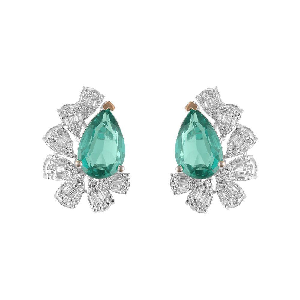 Contemporary White Gold and Diamond Cocktail Necklace Set-Diamond-ONS23A56-D323W0B