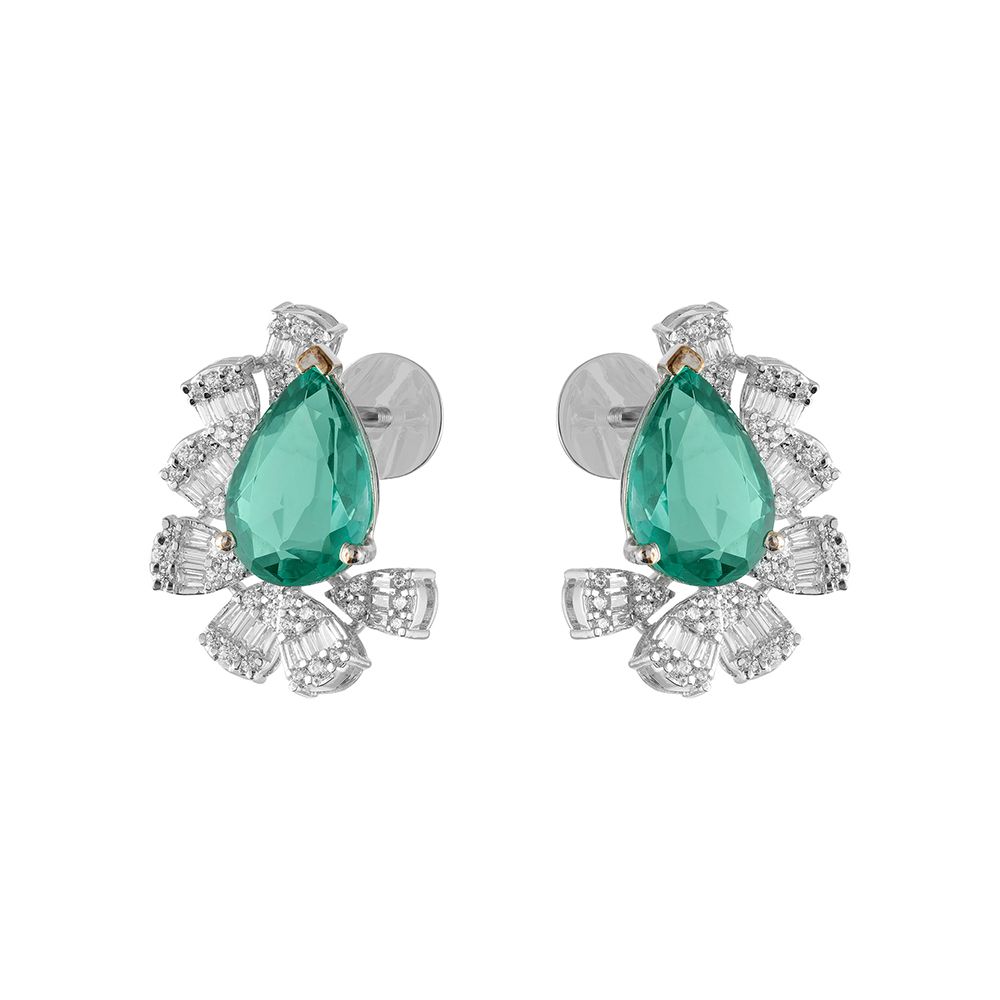 Contemporary White Gold and Diamond Cocktail Necklace Set-Diamond-ONS23A56-D323W0B