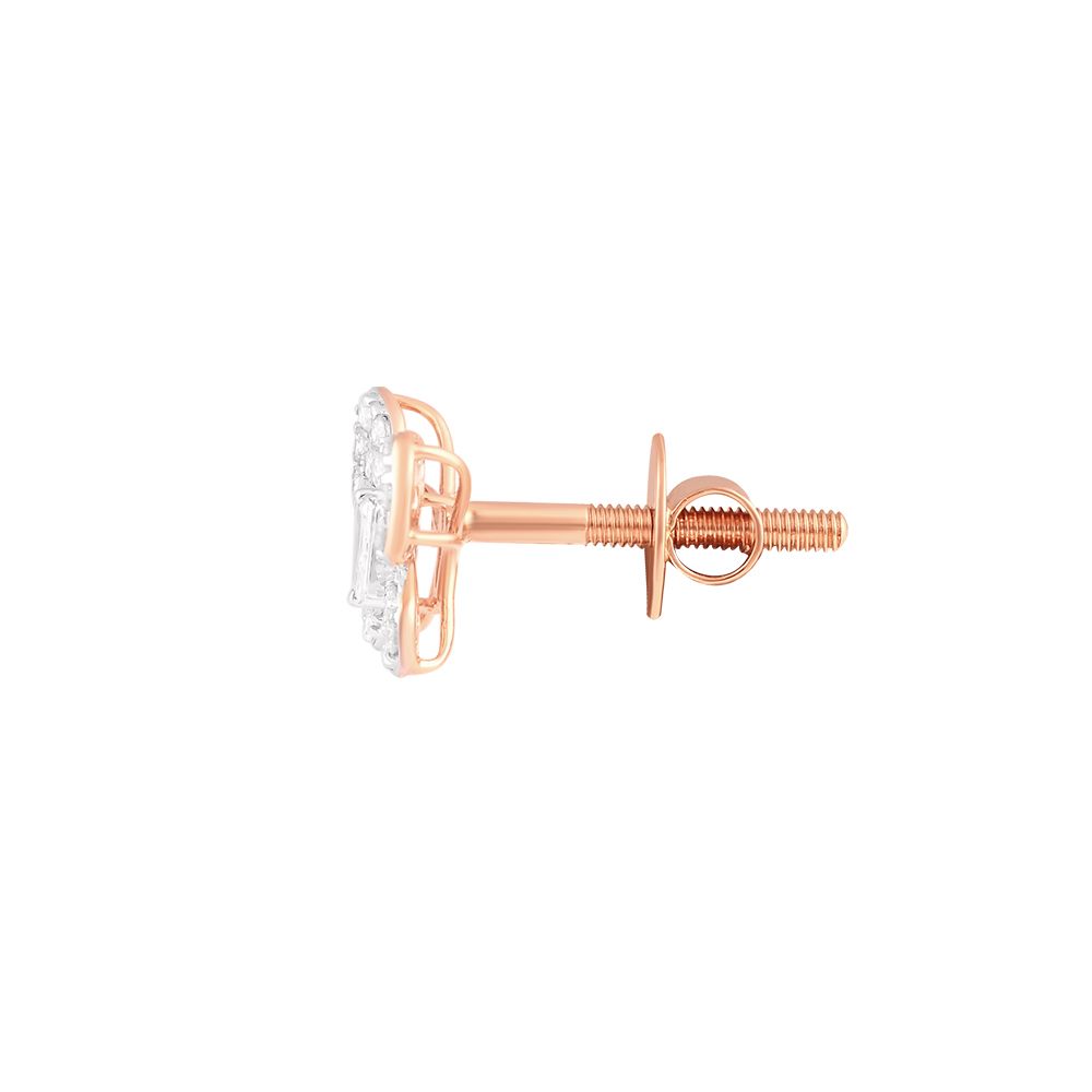 Radiant Butterfly Diamond Rose Earring-Earrings-OSE24A18-D300X0B