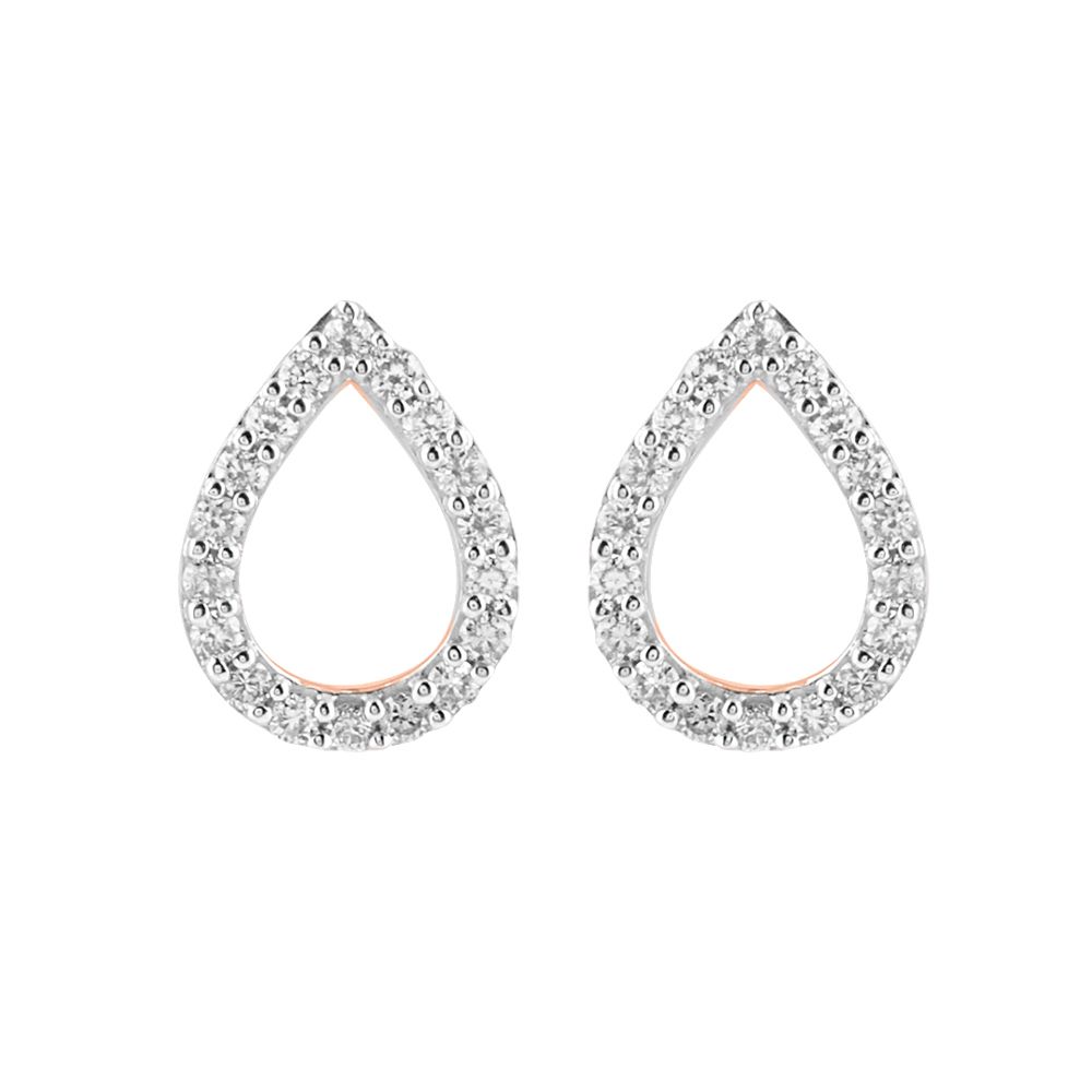 Dewdrop Design Diamond Necklace Set-Necklace Sets-ONS24A28-D900X0C