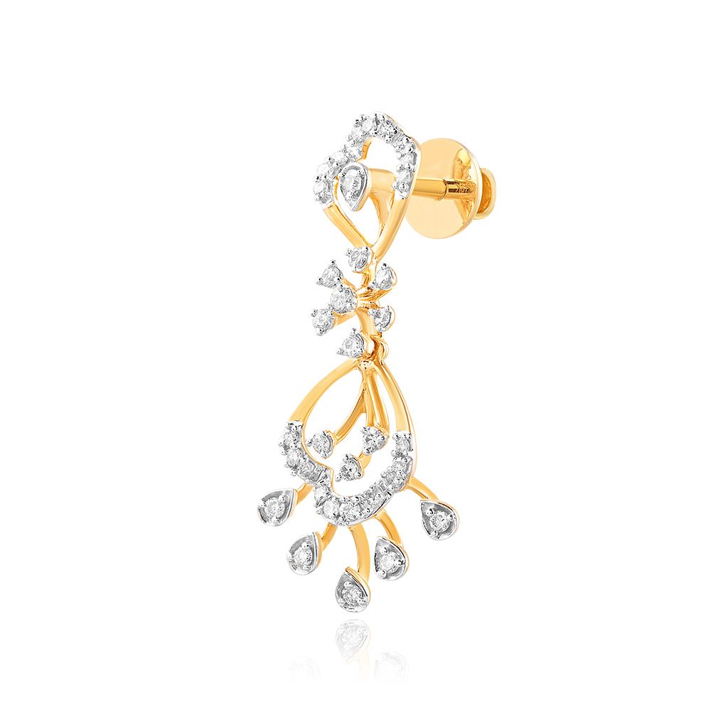 Sophisticated Serenity 18KT Yellow Gold Floral Necklace Set-Diamond-ONS24A56-D400R0B