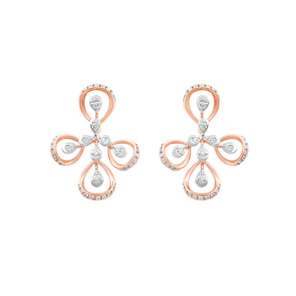 Blush Beauty Rose Gold Necklace Set-All Jewellery-ONS24A68-D400X0B