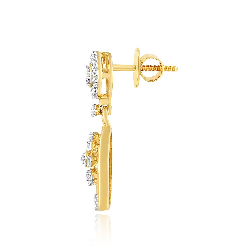 Radiant Elegance Diamond Earrings-Earrings-OSE25A08-D400R2B