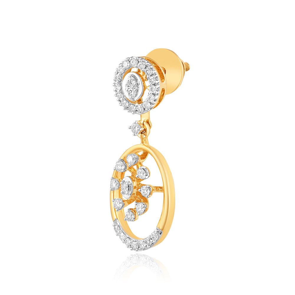 Radiant Elegance Diamond Earrings-Earrings-OSE25A08-D400R2B