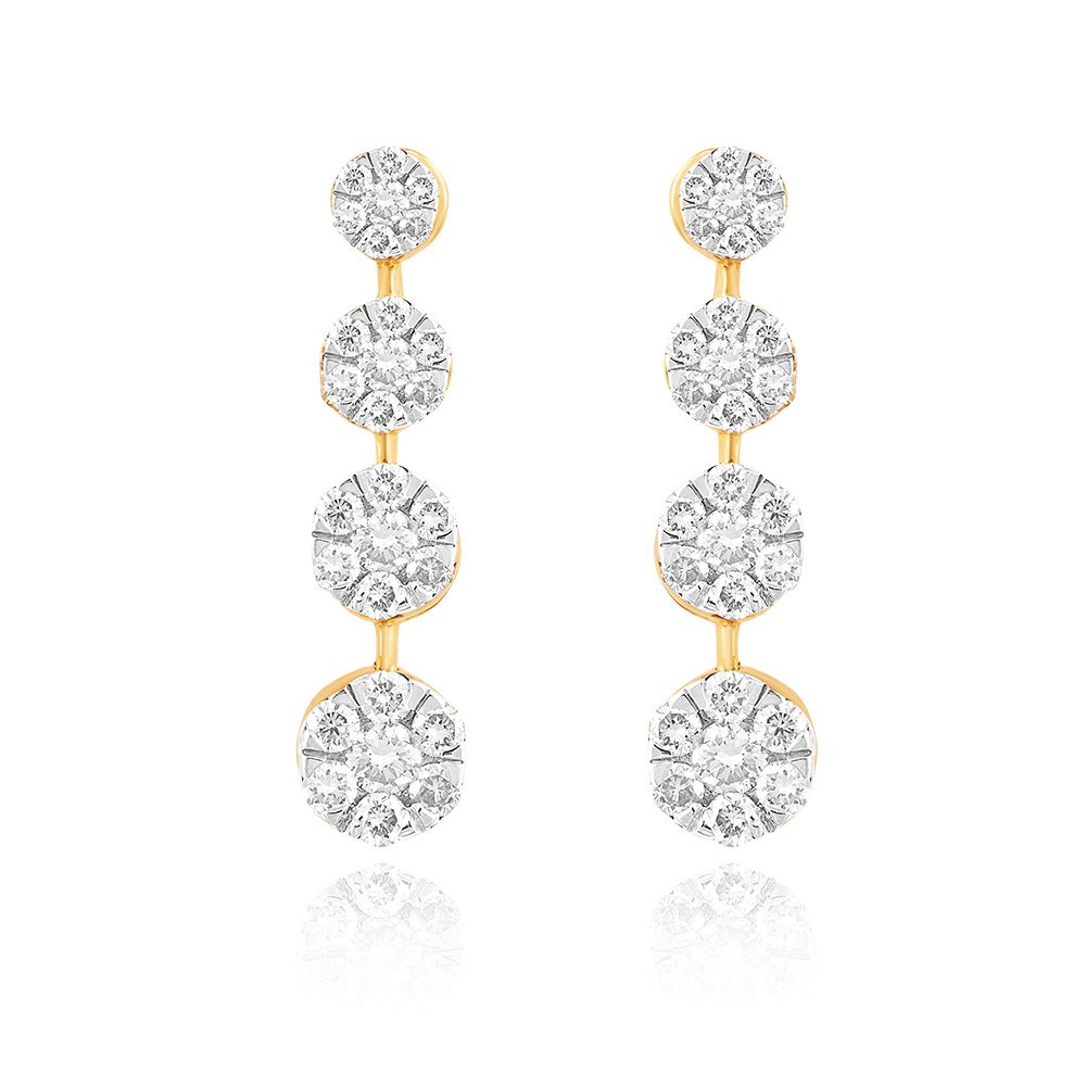 Glimmering Diamond Necklace Set-Diamond-ONS25A16-D400R0B