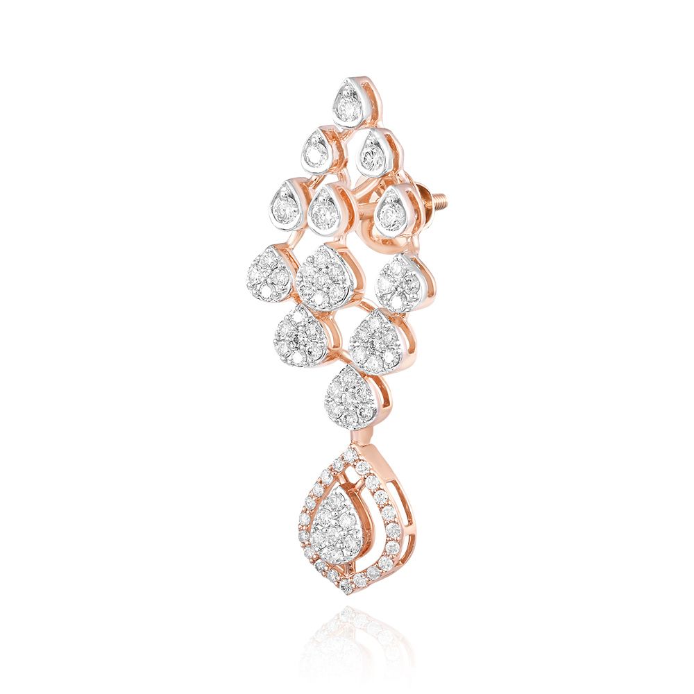 Royal Maharani Diamond Earrings-Earrings-OSE25A22-D400X3B
