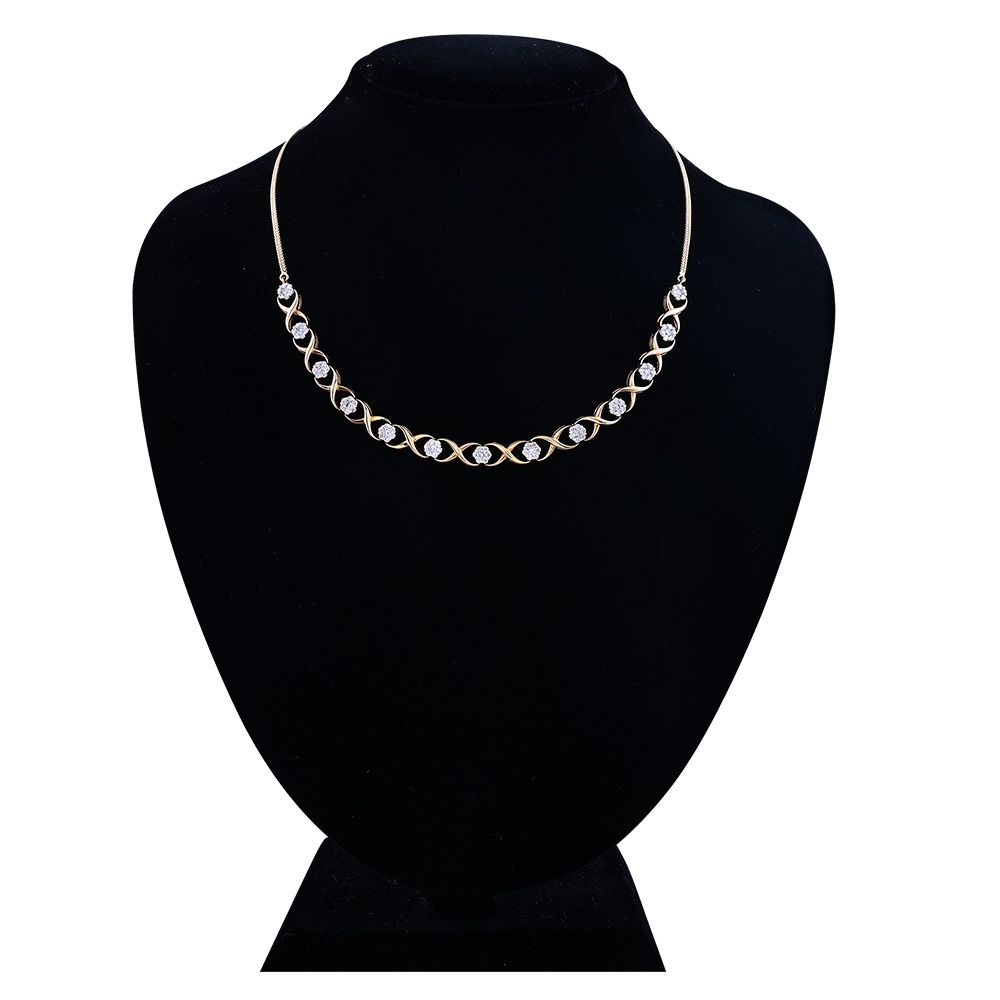 Stunning 18KT Rose Gold Jewellery Set-All Jewellery-ONS09002-D400X0B