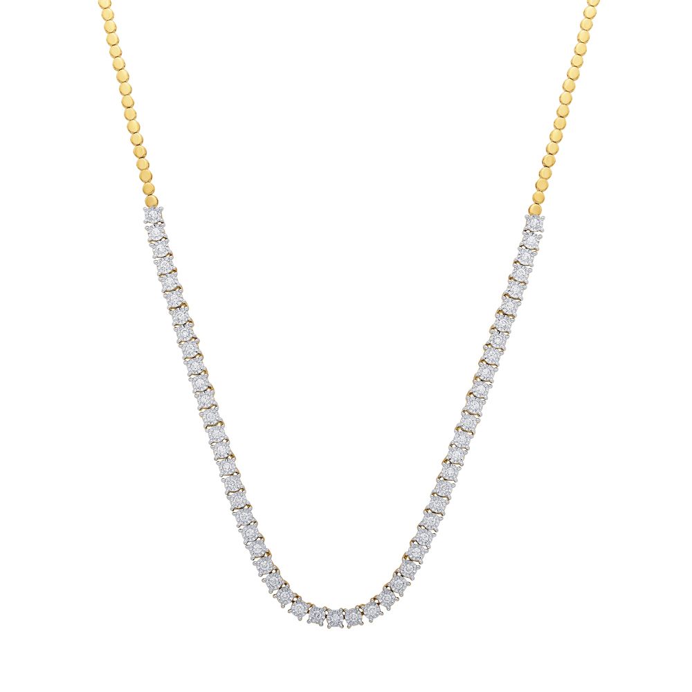 Gorgeous Diamond Necklace Set-Necklace Sets-ONS13005-D300R0B