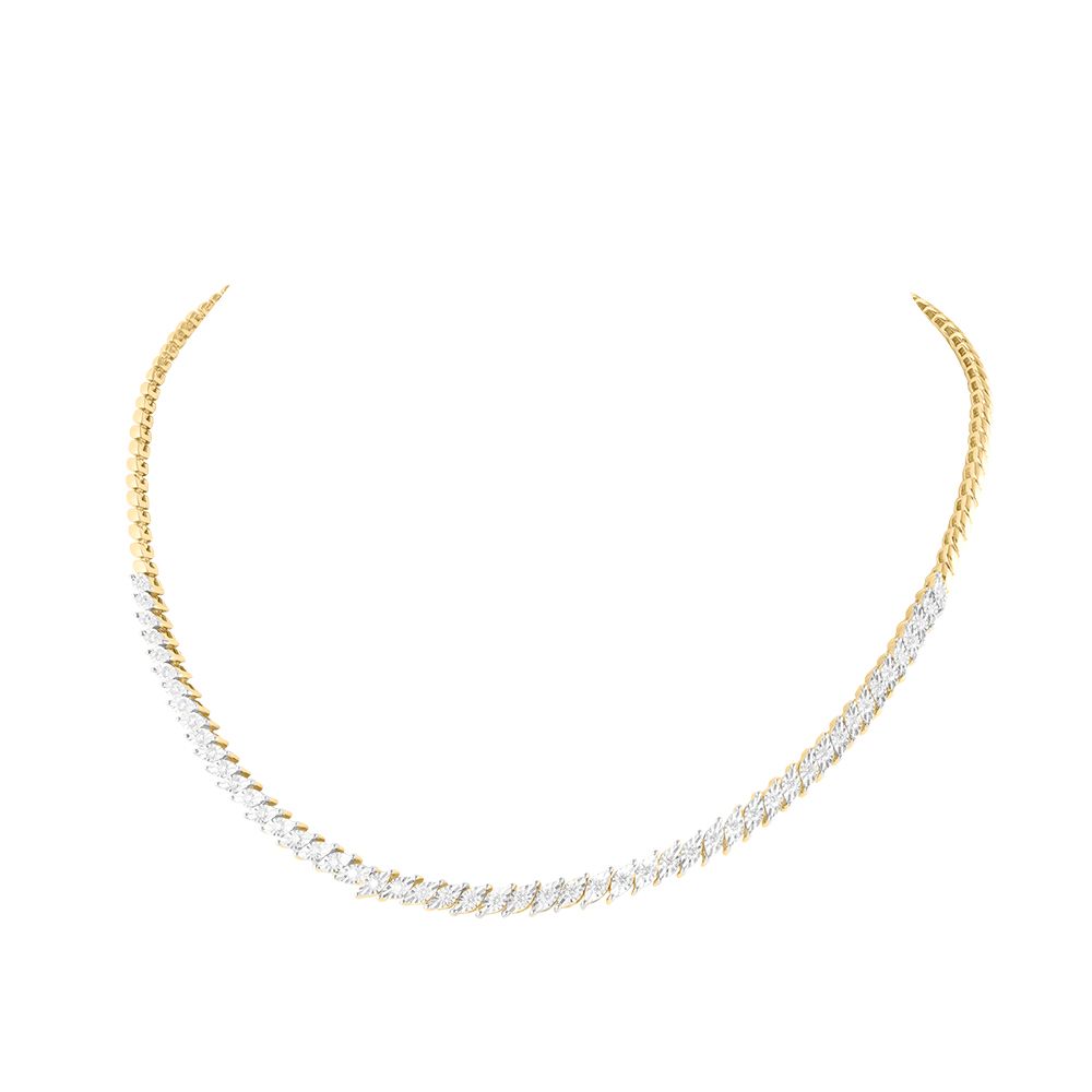 Stunning Yellow Gold Necklace-Necklaces-OSN13006-D300R2B