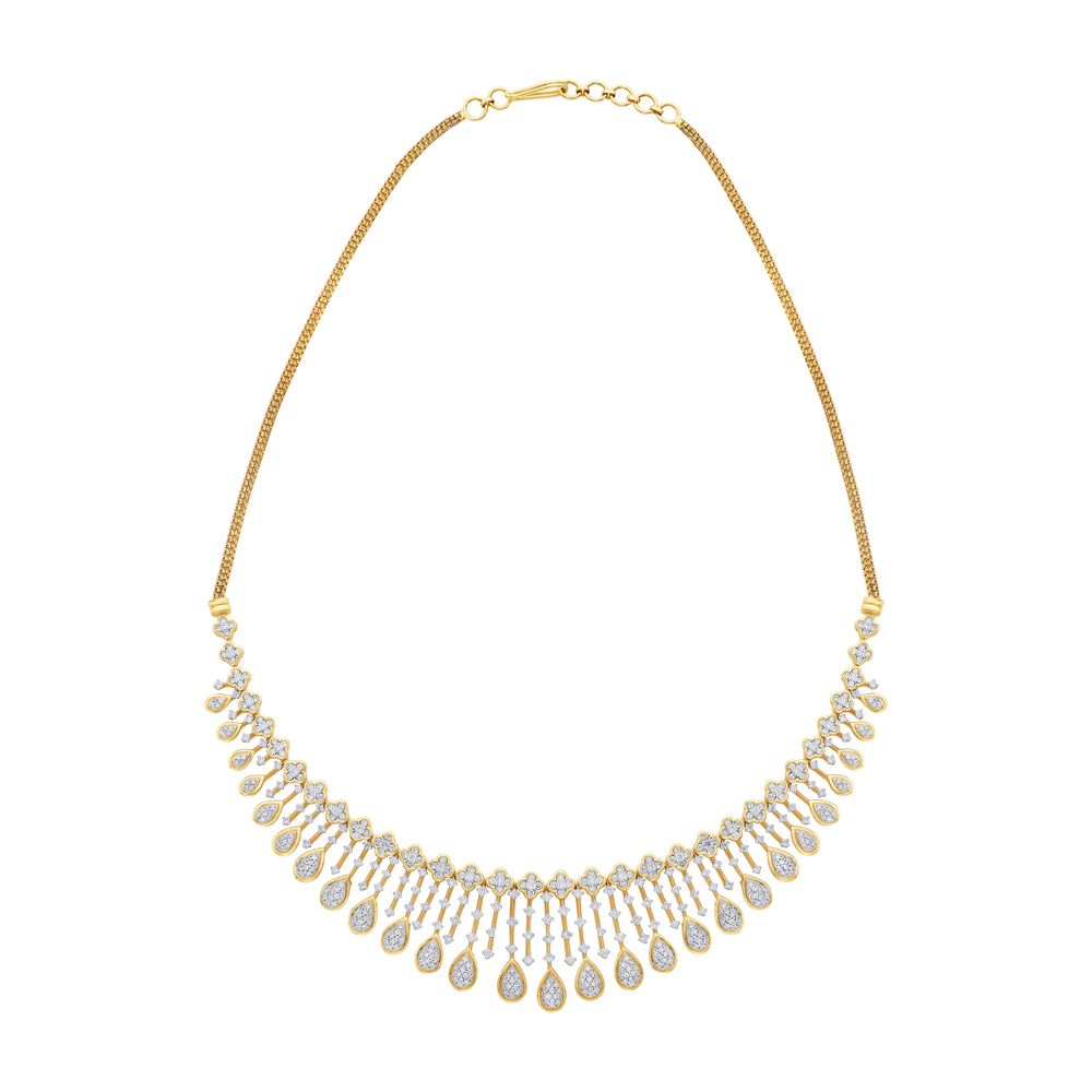 Radiant 18KT Gold and Diamond Jewellery Set-All Jewellery-ONS17034-D400X0B