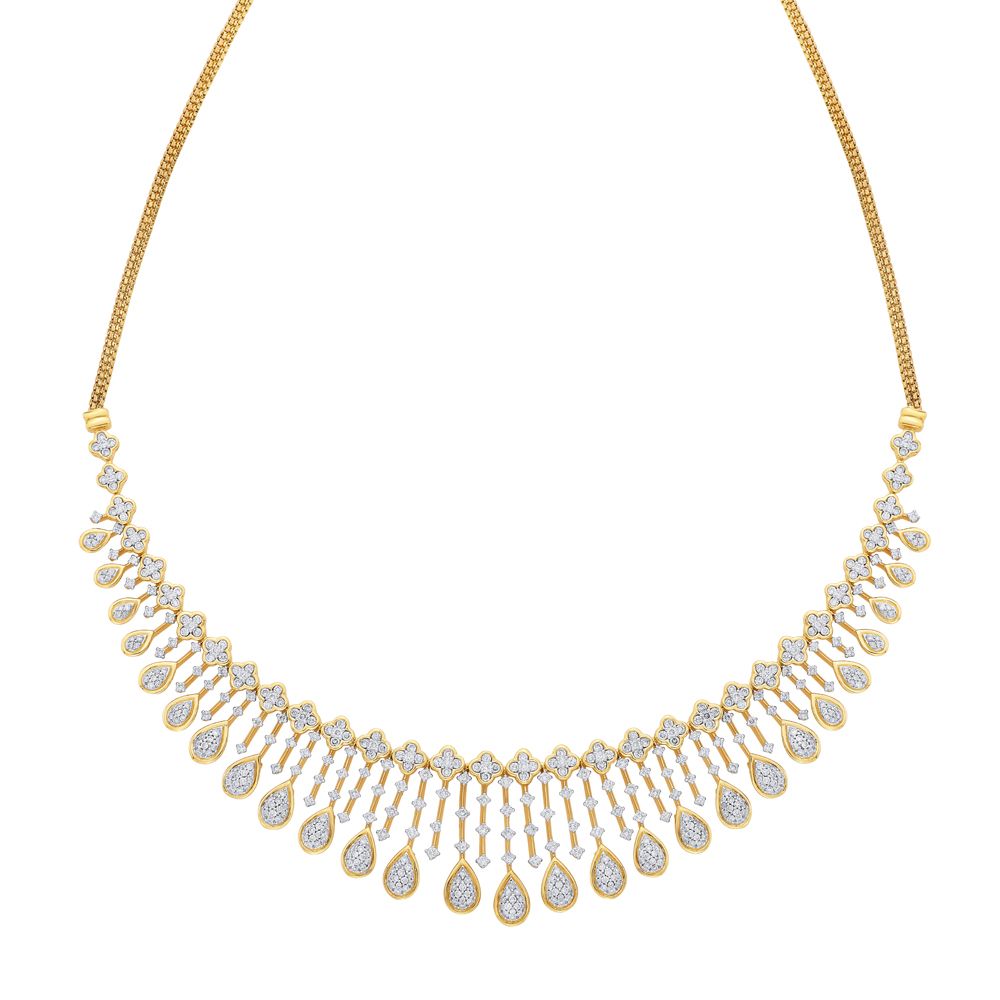 Radiant 18KT Gold and Diamond Jewellery Set-All Jewellery-ONS17034-D400X0B