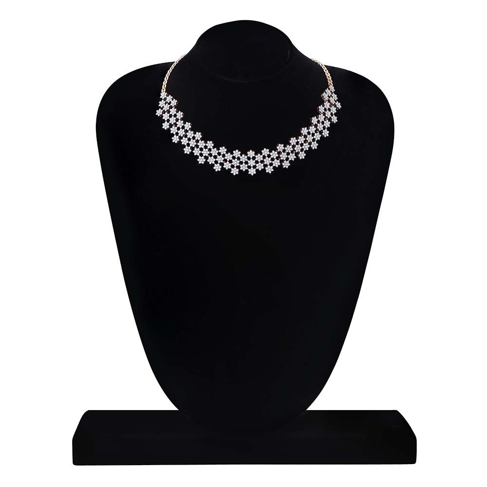 Sparkling Diamond Necklace Set-Diamond-ONS18001-D400R0B