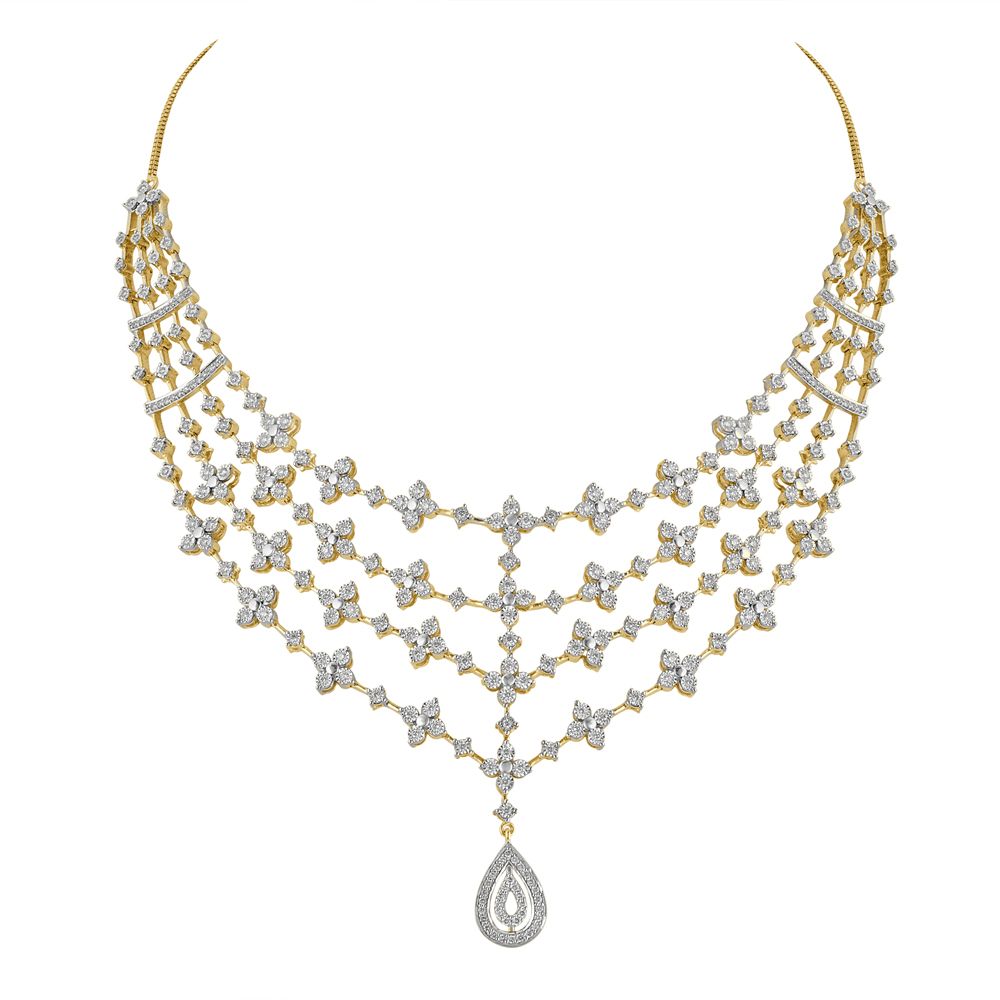 Timeless Elegance Diamond Necklace Set-Necklace Sets-ONS18107-D300R0B