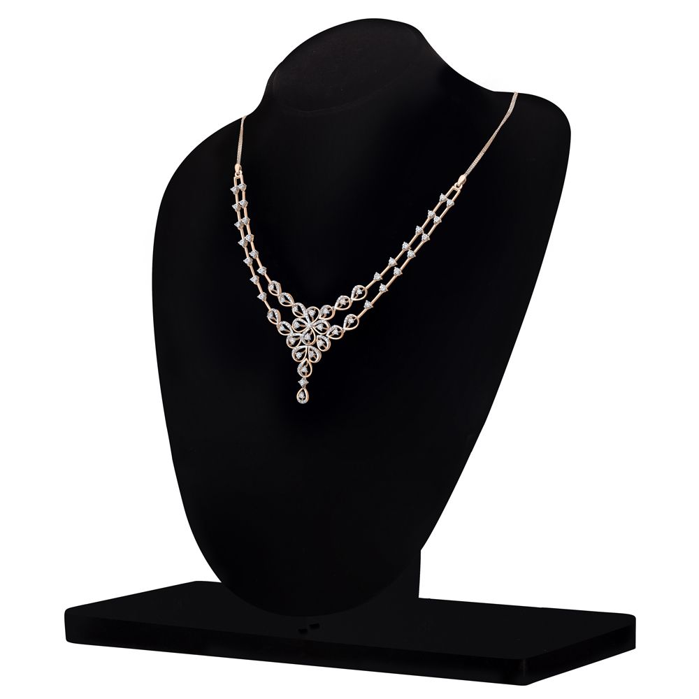 14KT Rose Gold Astra Necklace and Earring Set-All Jewellery-ONS19027-D900X0C