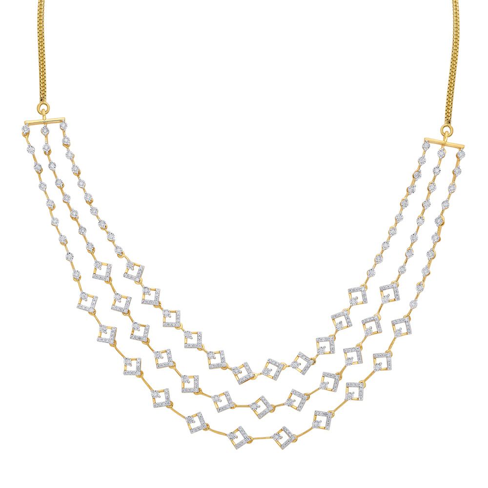 Contemporary Jewellery Set in 14KT Rose Gold-All Jewellery-ONS19040-D400X0C