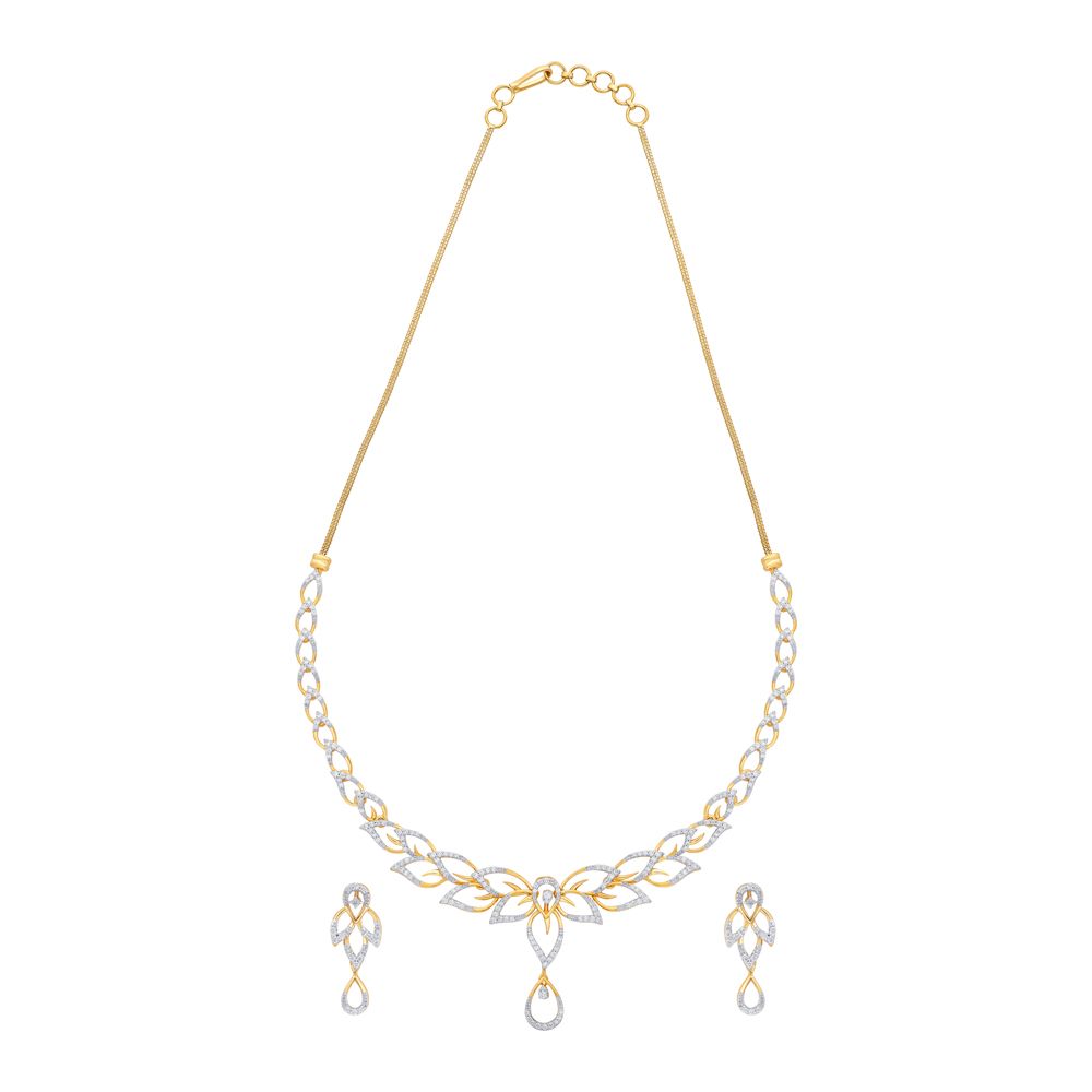 Floral Designed Jewellery Set-All Jewellery-ONS20011-D300R0B