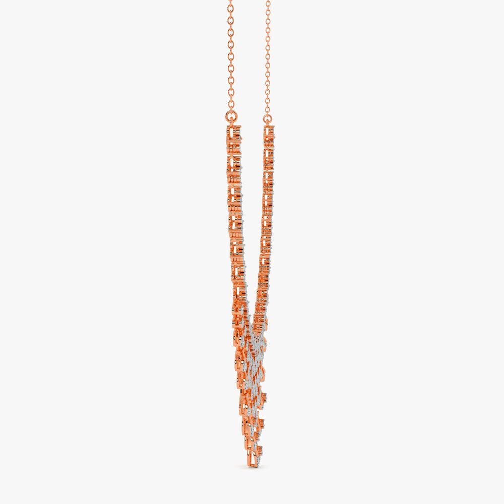 Delicate Diamond Necklace-Necklaces-OSN20020-D400X1C