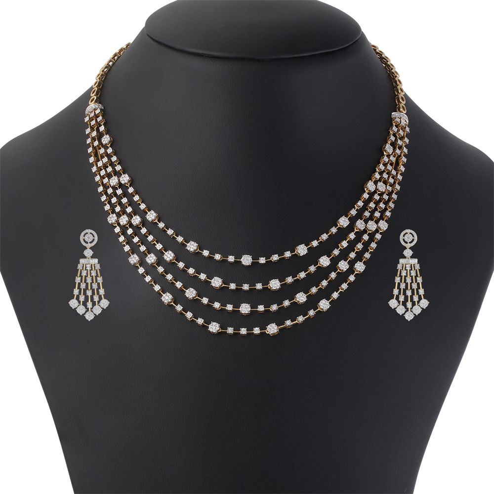 Exquisite 14Kt Yellow Gold Jewellery Set-All Jewellery-ONS20021-D400R0C