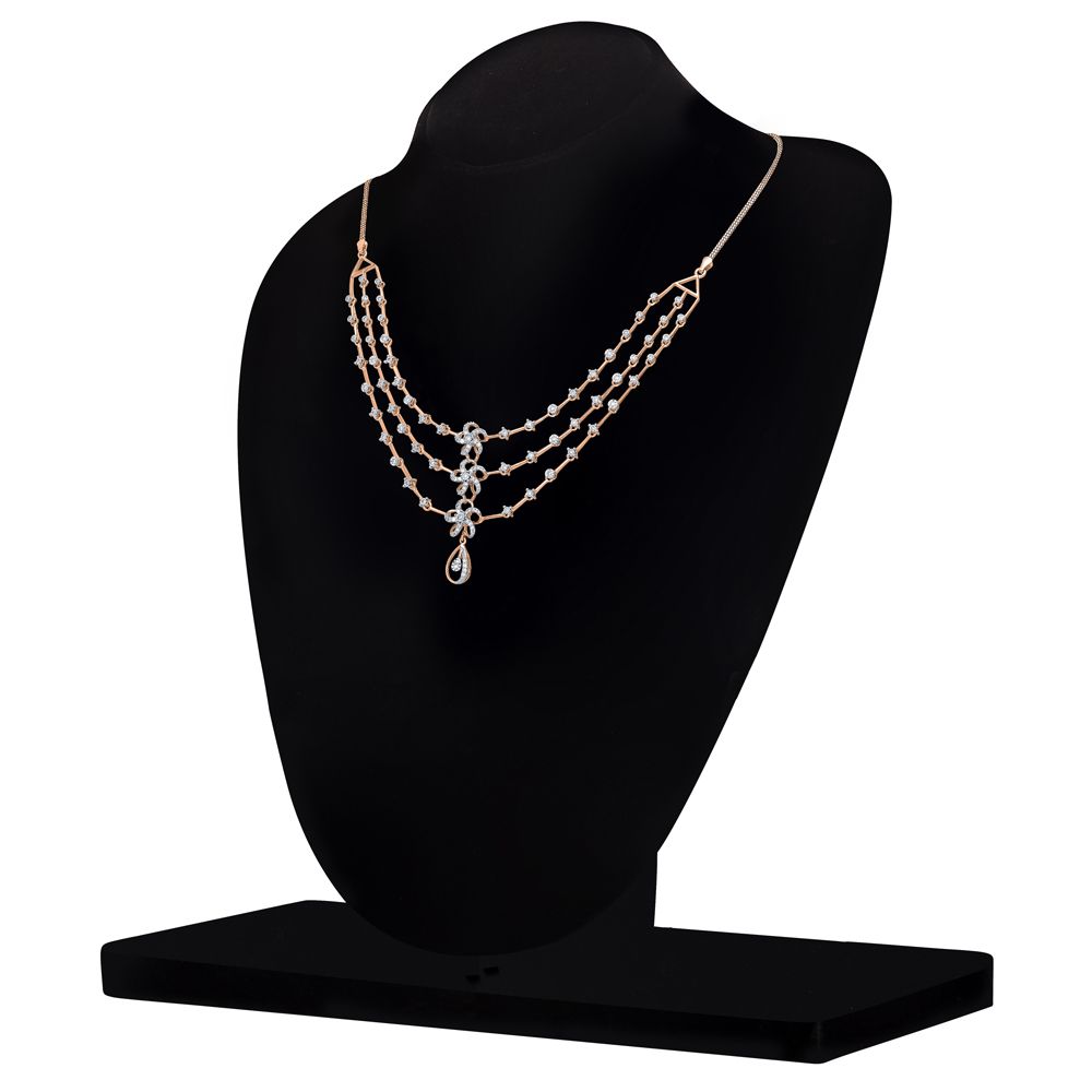 Floral Diamond Studded Astra Jewellery Set-All Jewellery-ONS20066-D900X0C
