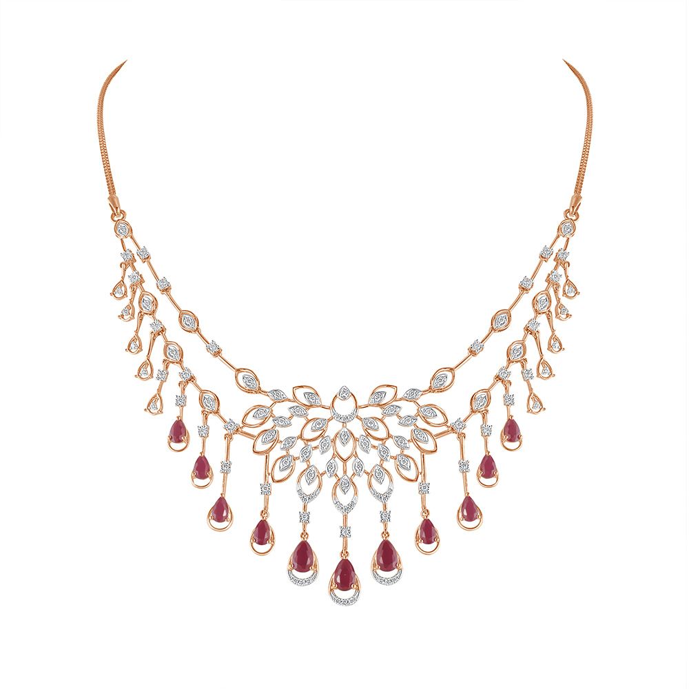 Glorious Diamond Astra Necklace-Necklaces-OSN21009-DA10X1C