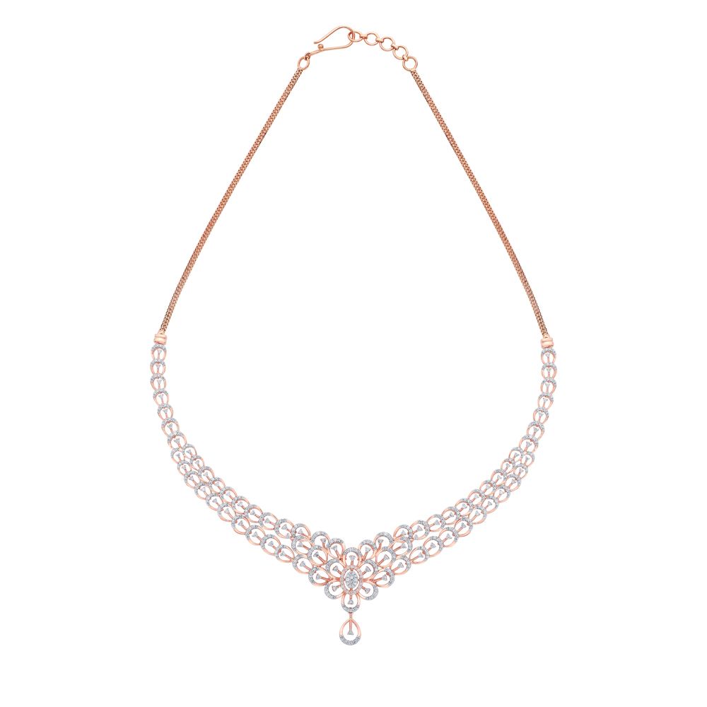 Filigree Diamond Necklace-All Jewellery-OSN21021-D400X1C