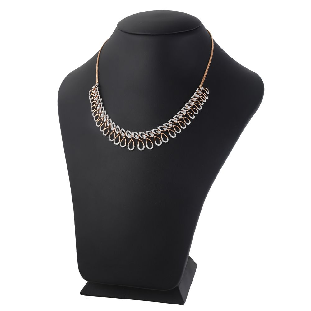 Radiant Sparkle Diamond Necklace Set-All Jewellery-ONS21023-D400X0C