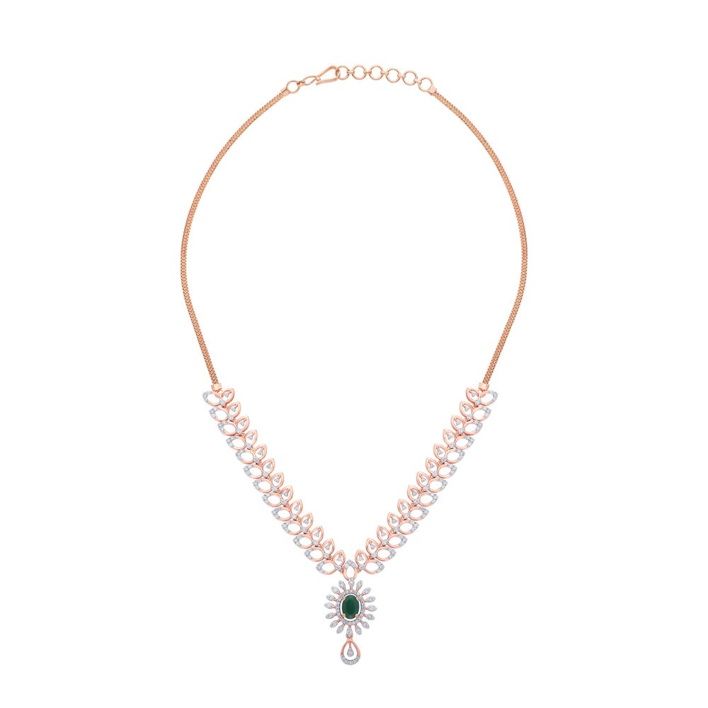 Fashionable Necklace in Rose Gold-All Jewellery-OSN21027-D409X1C