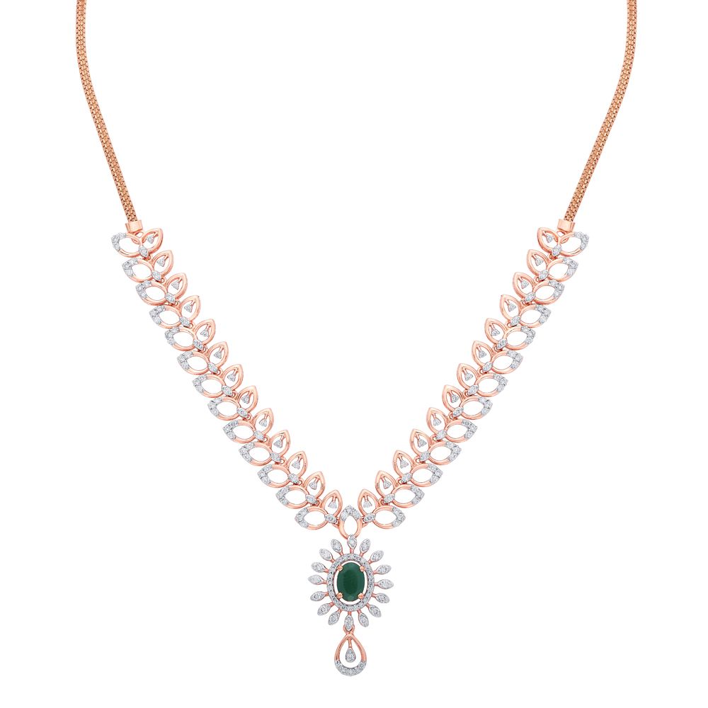 Fashionable Necklace in Rose Gold-All Jewellery-OSN21027-D409X1C