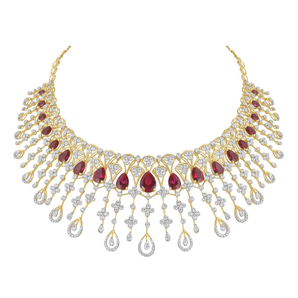 Eternal Splendor Diamond Necklace Set-Necklace Sets-ONS21131-D409R0C