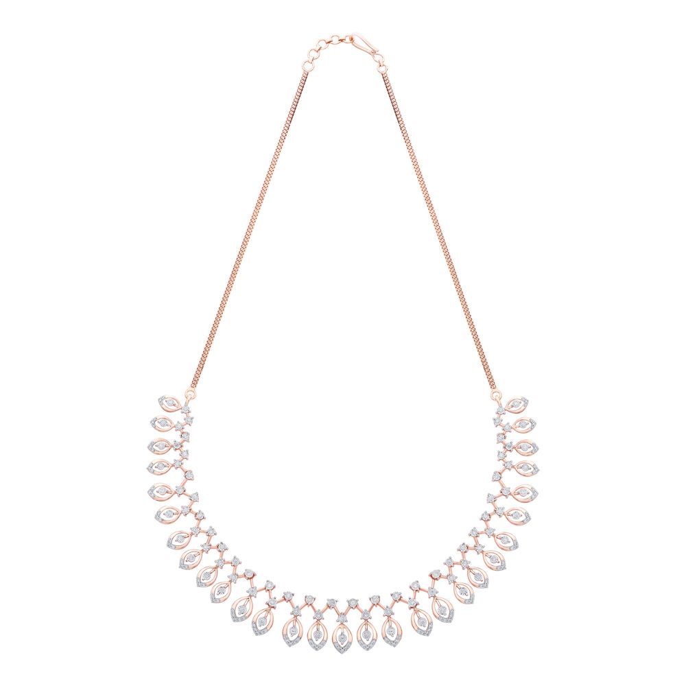 Classy Rose Gold and Diamond Jewellery Set-All Jewellery-ONS22009-D300X0B