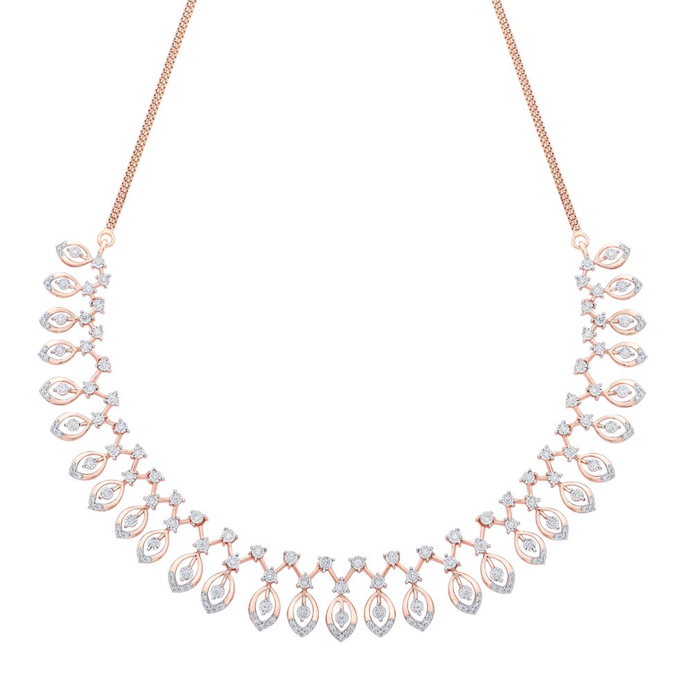 Classy Rose Gold and Diamond Jewellery Set-All Jewellery-ONS22009-D300X0B