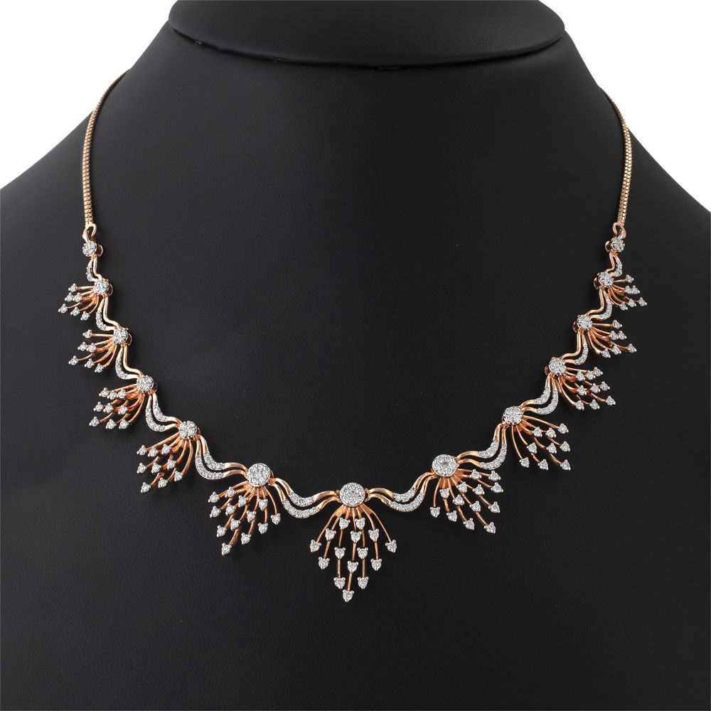 Opulent Radiance Diamond Necklace Set-Necklace Sets-ONS22016-D200R1B