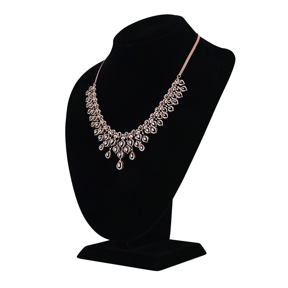 14Kt Rose Gold Jewellery Set-All Jewellery-ONS22020-D400X0C