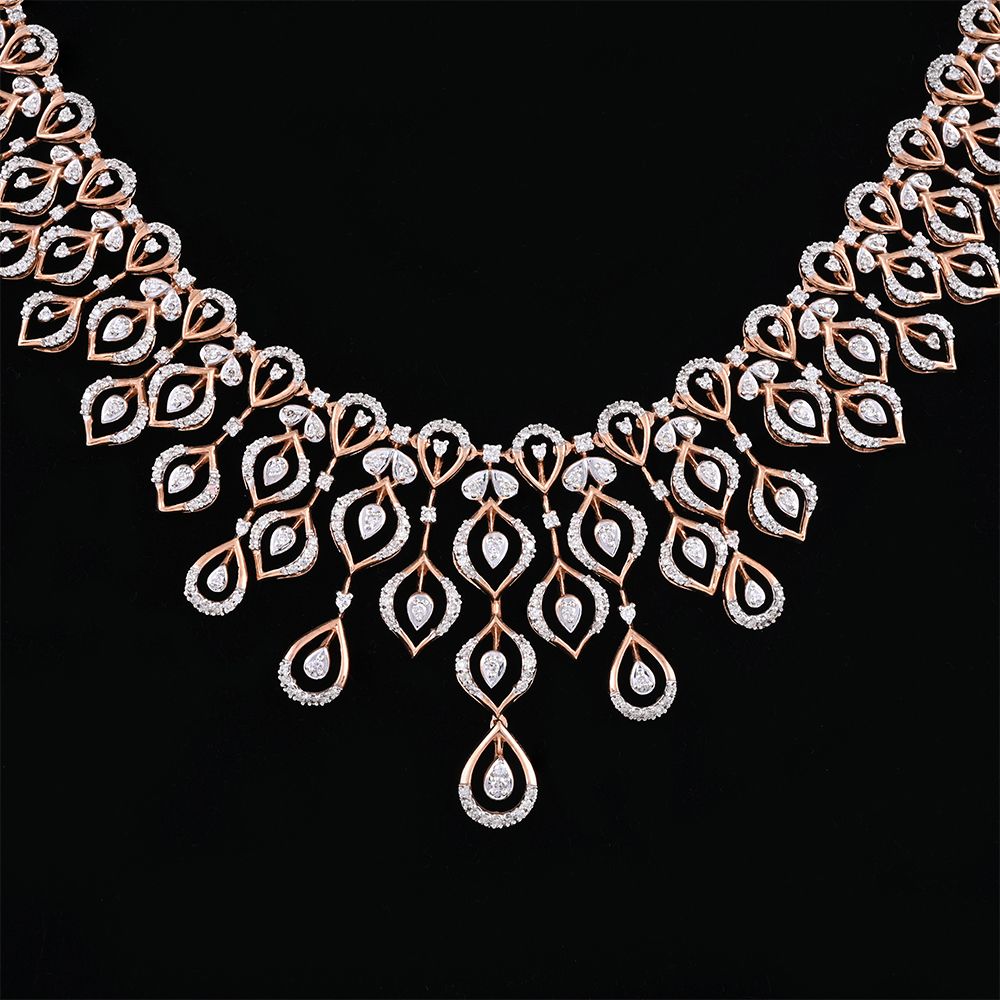 14KT Rose Gold Jewellery Set-All Jewellery-ONS22020-D400X0C