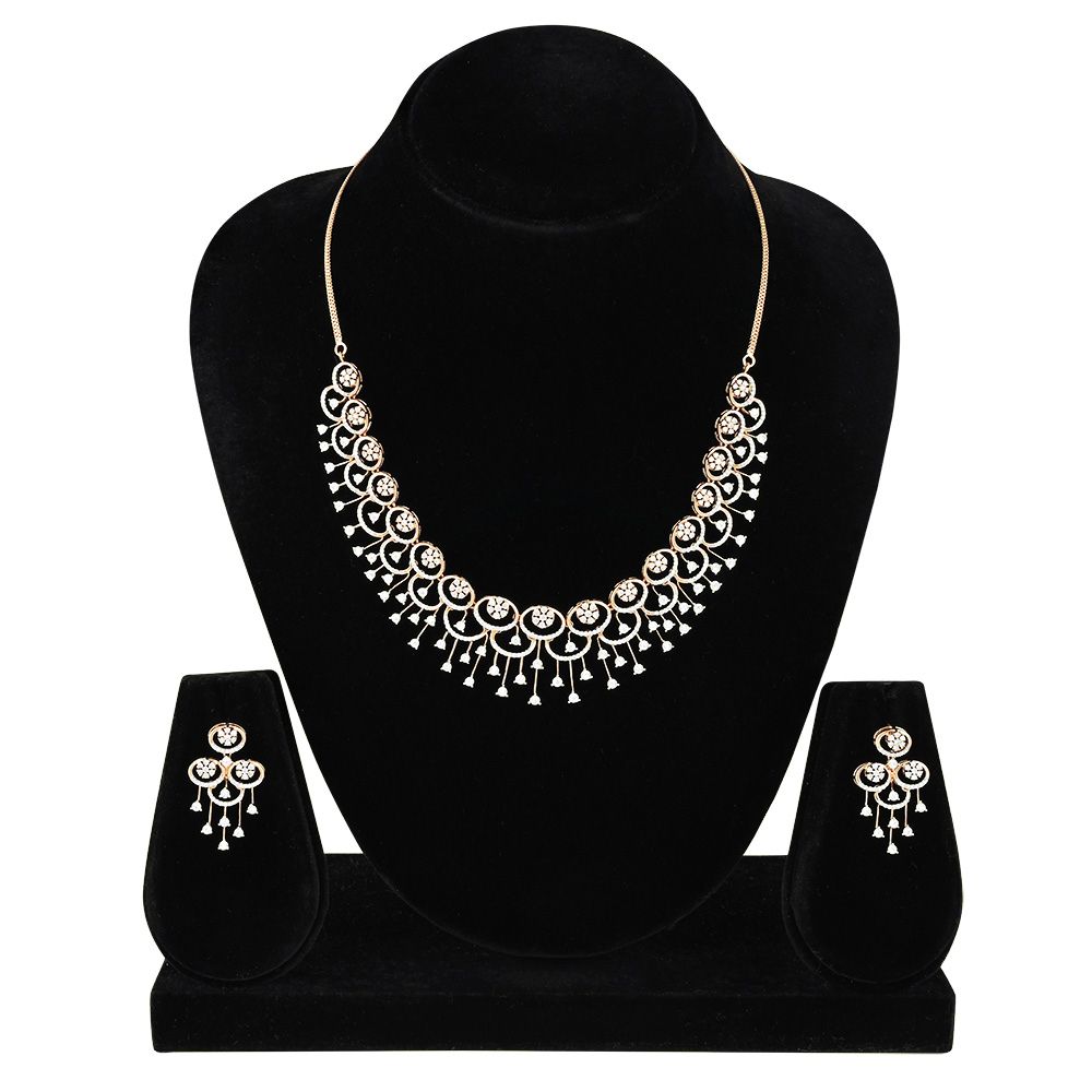 Subtle 14KT Gold Jewellery Set-All Jewellery-ONS22021-D400R0C