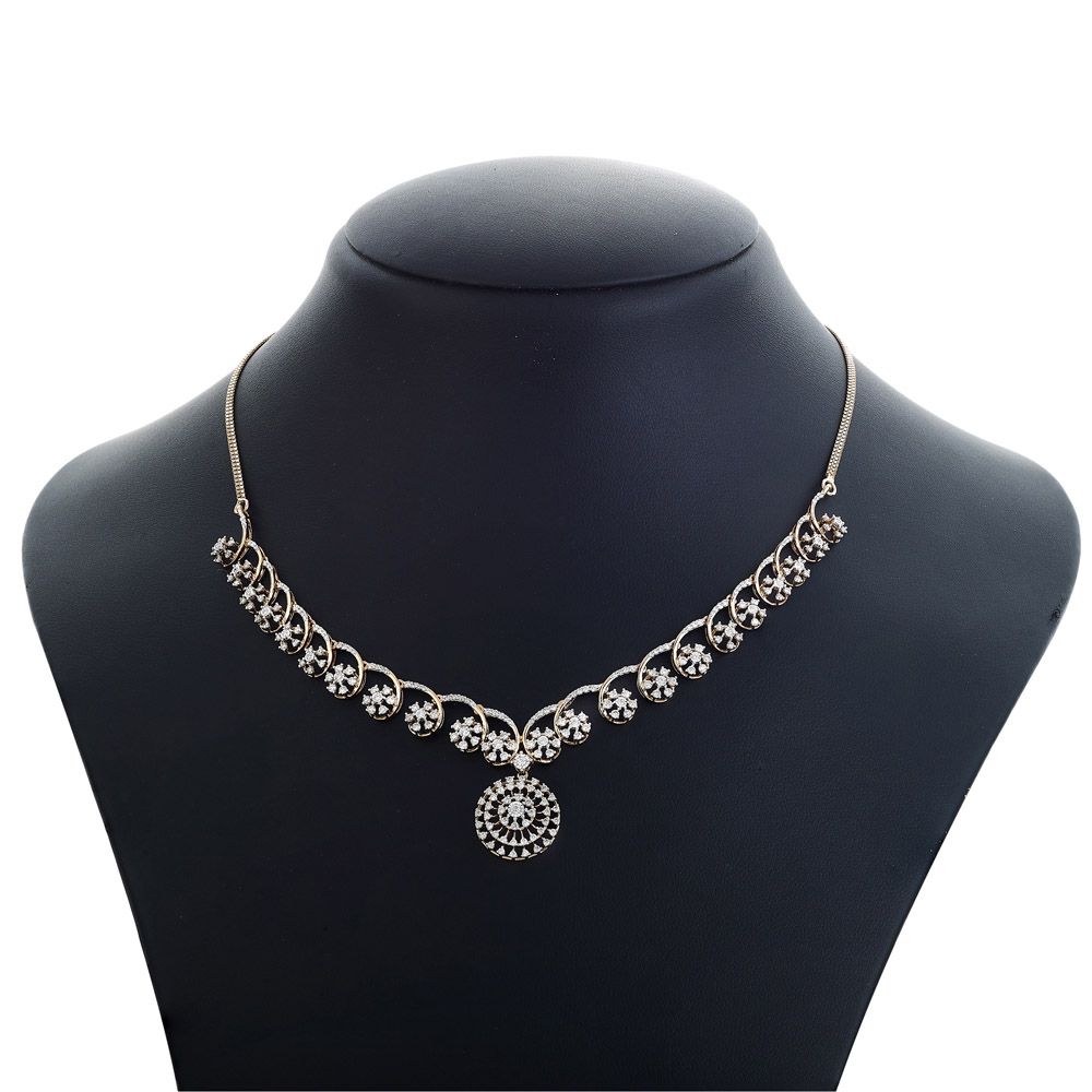 Classic Opulence Diamond Necklace Set-All Jewellery-ONS22023-D400X0C