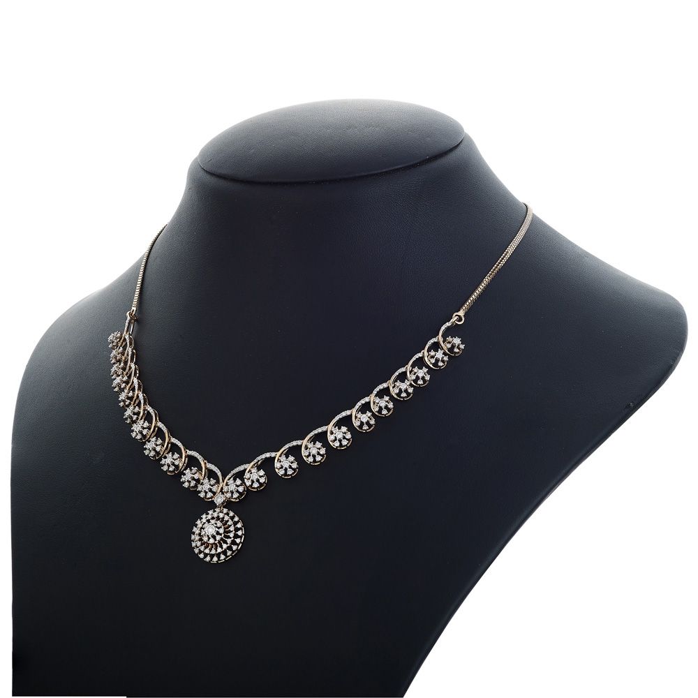 Classic Opulence Diamond Necklace Set-All Jewellery-ONS22023-D400X0C