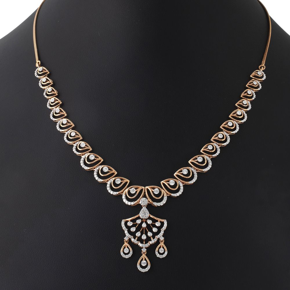 Captivating Rose Gold Jewellery Set-All Jewellery-ONS22131-D400X0C