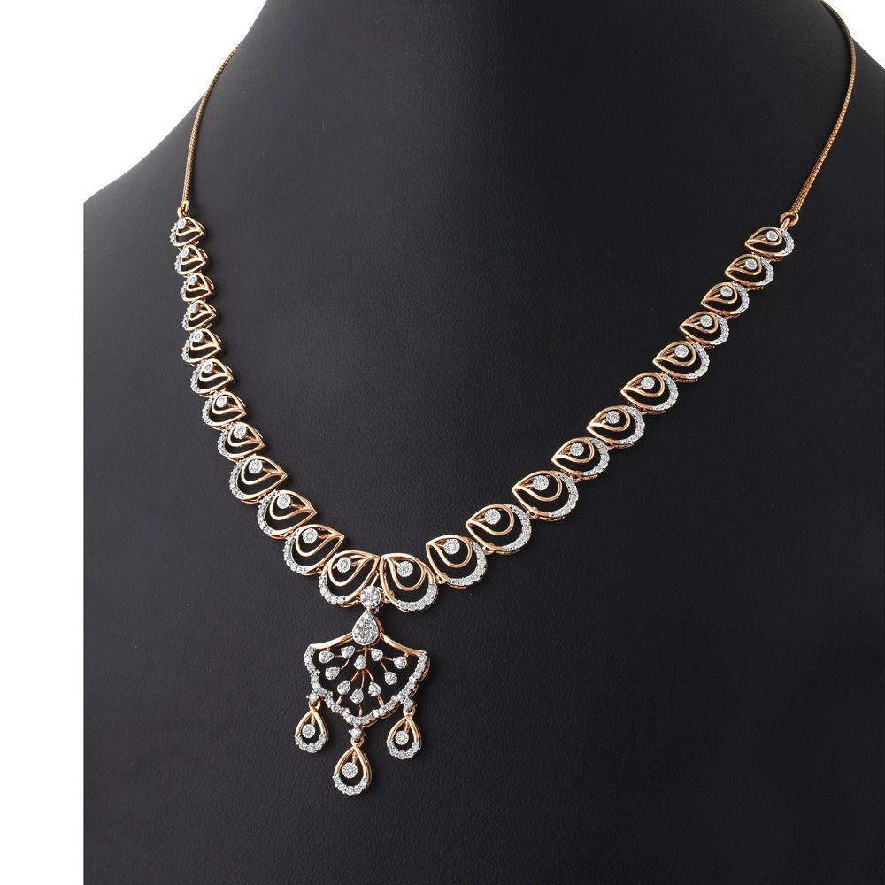 Captivating Rose Gold Jewellery Set-All Jewellery-ONS22131-D400X0C